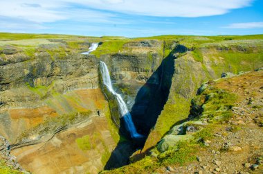 Haifoss - İzlanda'daki güzel şelale