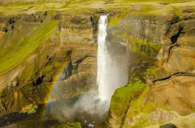 Haifoss - İzlanda'daki güzel şelale