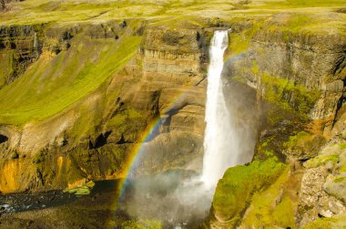 Haifoss - İzlanda'daki güzel şelale
