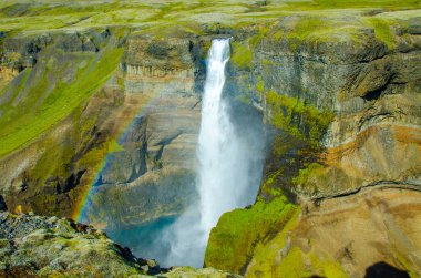 Haifoss - İzlanda'daki güzel şelale