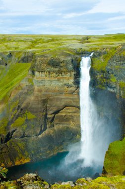Haifoss - İzlanda'daki güzel şelale