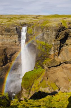 Haifoss - İzlanda'daki güzel şelale