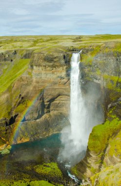 Haifoss - İzlanda'daki güzel şelale