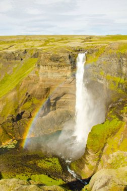 Haifoss - İzlanda'daki güzel şelale