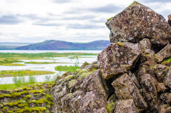 Pingvellir 国家公园在冰岛 — 图库照片