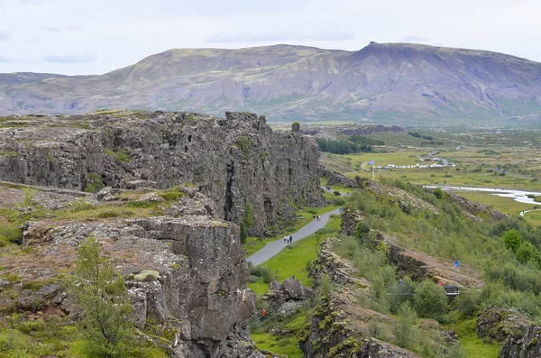 Pingvellir Εθνικό Πάρκο Στην Ισλανδία — Φωτογραφία Αρχείου