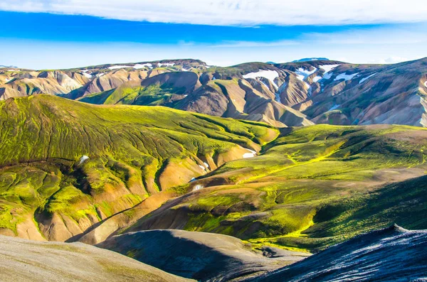 Landmannalaugar Дивовижний Краєвид Ісландії — стокове фото