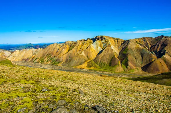 Landmannalaugar 惊人的景观在冰岛 — 图库照片