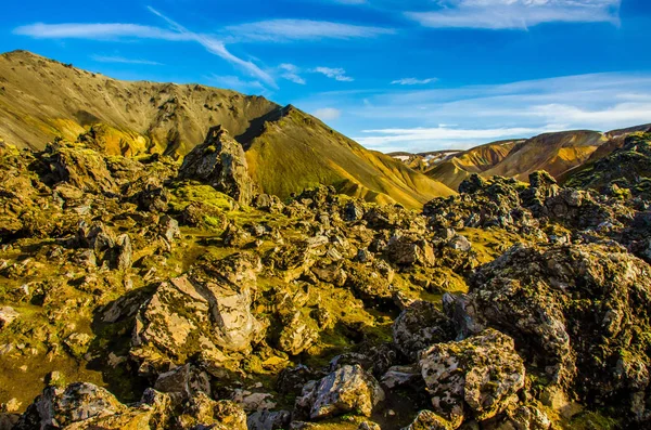 Landmannalaugar Niesamowity Krajobraz Islandii — Zdjęcie stockowe