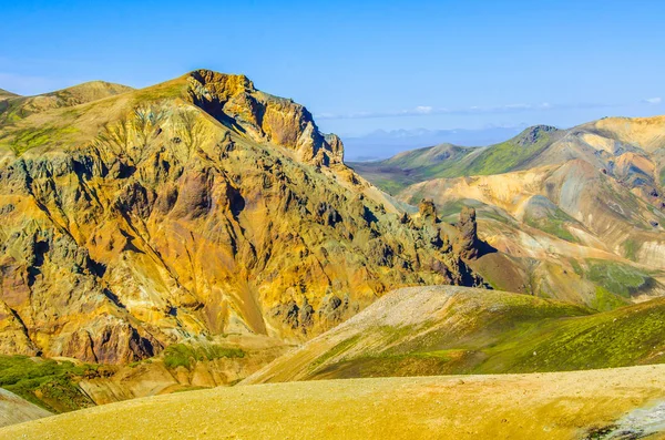 Landmannalaugar Niesamowity Krajobraz Islandii — Zdjęcie stockowe