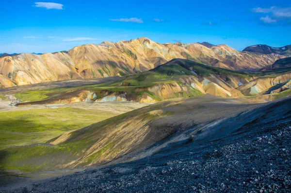 Landmannalaugar Niesamowity Krajobraz Islandii — Zdjęcie stockowe