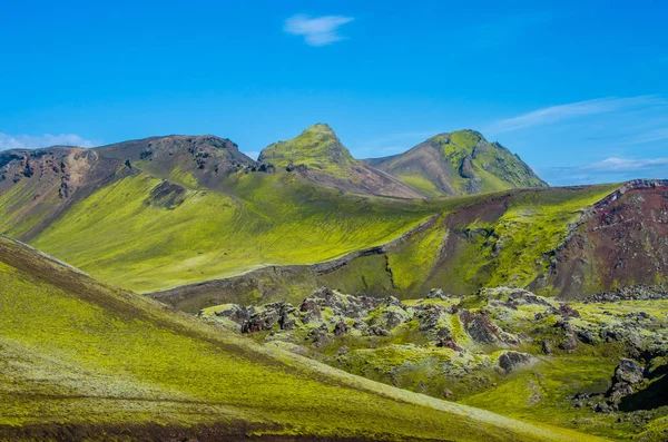 Landmannalaugar Úžasné Krajiny Islandu — Stock fotografie