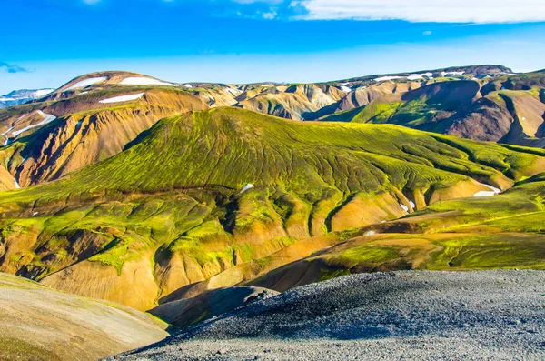 Landmannalaugar Απίθανες Διαδρομές Στην Ισλανδία — Φωτογραφία Αρχείου