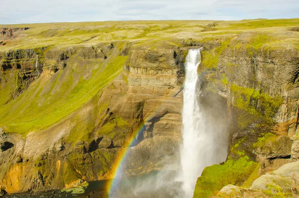 Haifoss Hermosa Cascada Islandia —  Fotos de Stock