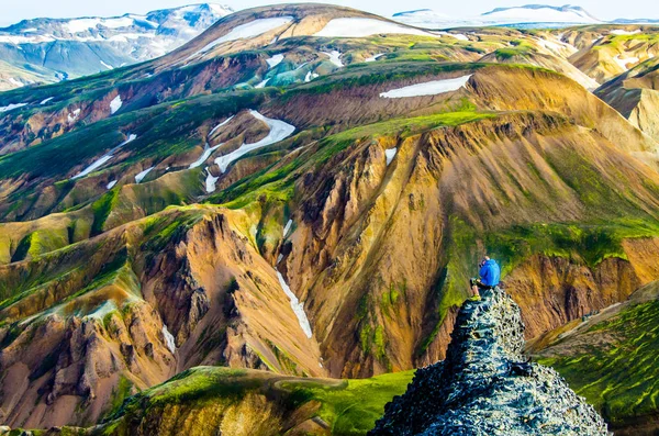 Landmannalaugar Geweldige Landschap Ijsland — Stockfoto