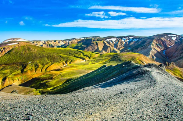 Landmannalaugar 惊人的景观在冰岛 — 图库照片