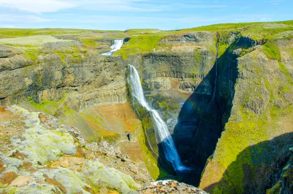 Хайфосс Красивый Водопад Исландии — стоковое фото