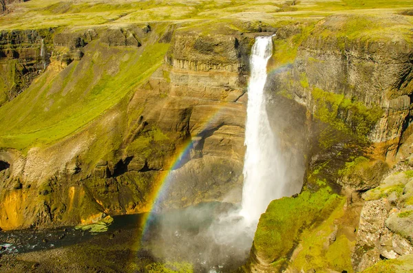 Haifoss Hermosa Cascada Islandia —  Fotos de Stock