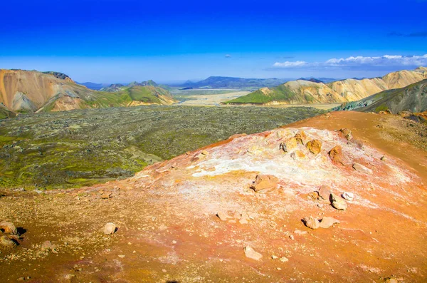 Landmannalaugar Atemberaubende Landschaft Island — Stockfoto