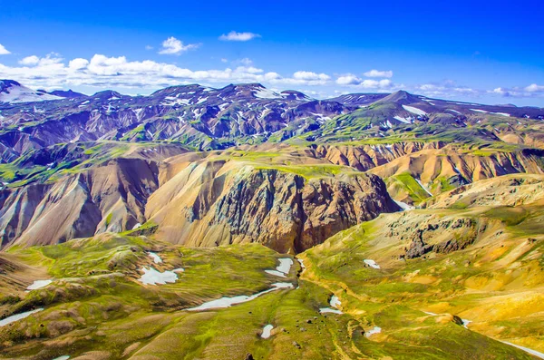 Landmannalaugar 惊人的景观在冰岛 — 图库照片