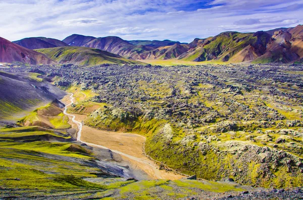 Landmannalaugar Paysage Étonnant Islande — Photo