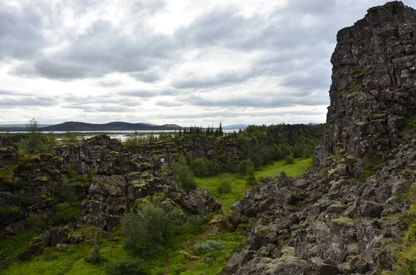 Pingvellir Parque Nacional Islandia — Foto de Stock