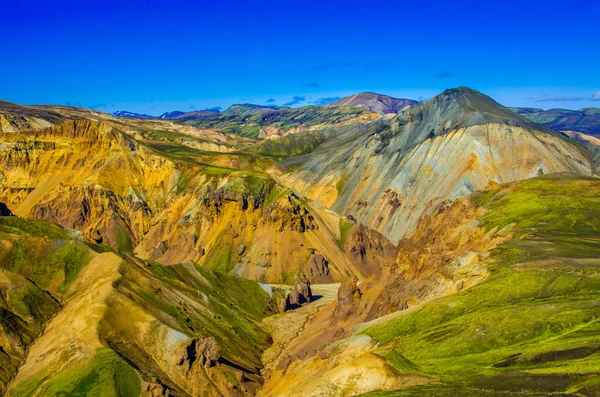 Landmannalaugar Дивовижний Краєвид Ісландії — стокове фото