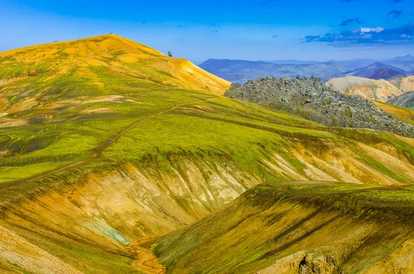 Landmannalaugar Дивовижний Краєвид Ісландії — стокове фото