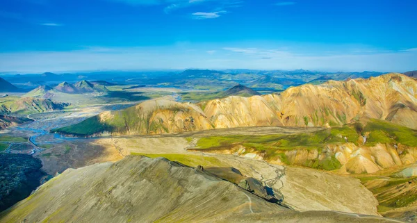 Landmannalaugar 惊人的景观在冰岛 — 图库照片