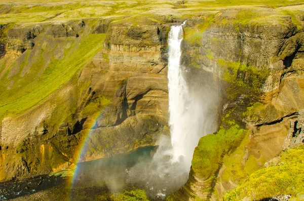 Haifoss Hermosa Cascada Islandia —  Fotos de Stock