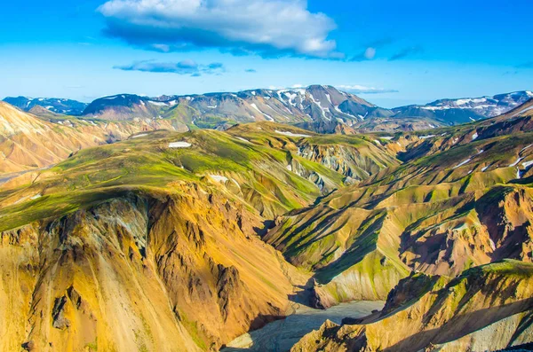 Landmannalaugar Úžasné Krajiny Islandu — Stock fotografie