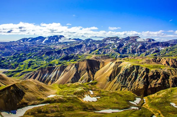 Landmannalaugar 惊人的景观在冰岛 — 图库照片