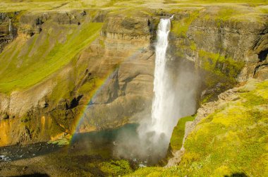 Haifoss - İzlanda'daki güzel şelale