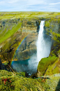 Haifoss - İzlanda'daki güzel şelale