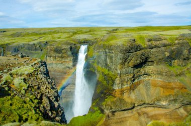 Haifoss - İzlanda'daki güzel şelale