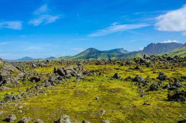 Landmannalaugar Úžasné Krajiny Islandu — Stock fotografie