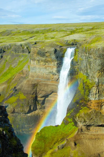 Haifoss 아이슬란드에서 — 스톡 사진