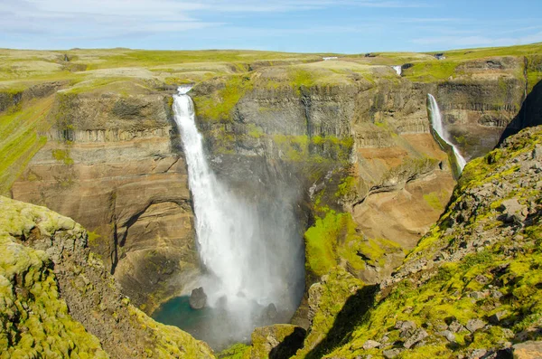 Haifoss Zlanda Daki Güzel Şelale — Stok fotoğraf