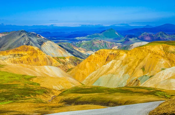 Landmannalaugar Απίθανες Διαδρομές Στην Ισλανδία — Φωτογραφία Αρχείου