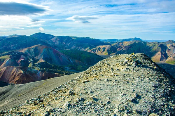 Landmannalaugar Niesamowity Krajobraz Islandii — Zdjęcie stockowe