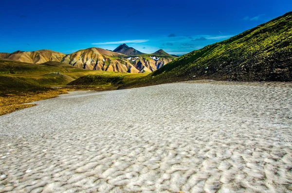 Landmannalaugar Niesamowity Krajobraz Islandii — Zdjęcie stockowe