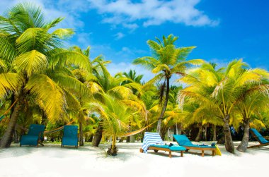 Güney Su Caye Belize - küçük Karayip Cennet Adası tropik beach tatil ve dinlenme için ile