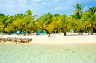 Güney Su Caye Belize - küçük Karayip Cennet Adası tropik beach tatil ve dinlenme için ile