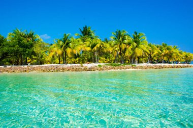 Güney Su Caye Belize - küçük Karayip Cennet Adası tropik beach tatil ve dinlenme için ile