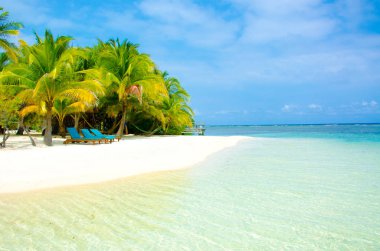 Güney Su Caye Belize - küçük Karayip Cennet Adası tropik beach tatil ve dinlenme için ile