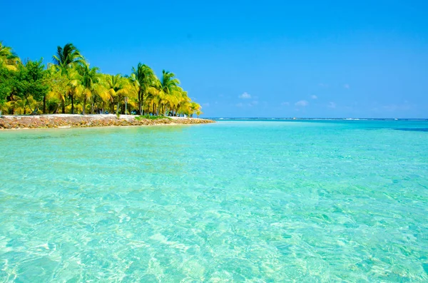 Güney Su Caye Belize - küçük Karayip Cennet Adası tropik beach tatil ve dinlenme için ile