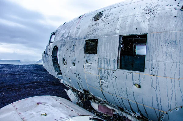 Flugzeugwrack Den Bergen Der Wildnis — Stockfoto