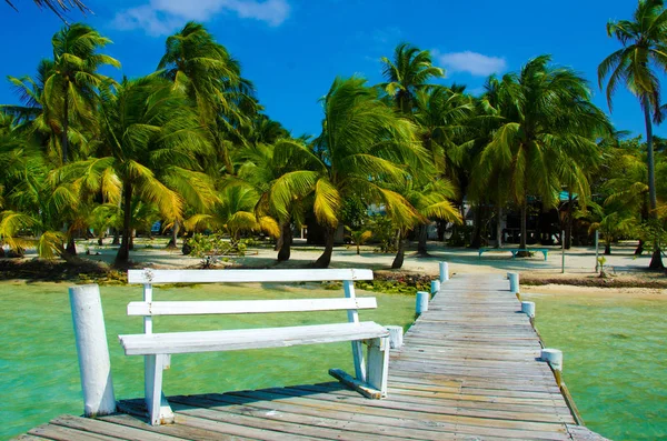 Güney Su Caye Belize - küçük Karayip Cennet Adası tropik beach tatil ve dinlenme için ile