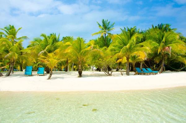 ベリーズ 休暇やリラックスのための熱帯のビーチを持つ小さなカリブ海の楽園島の南水 Caye — ストック写真