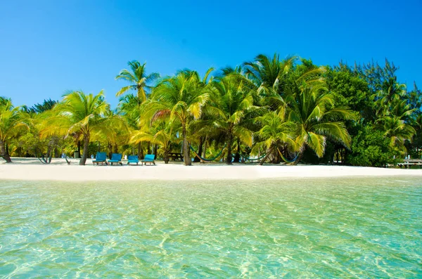 South Water Caye Belize Small Caribbean Paradise Island Tropical Beach — Stock Photo, Image